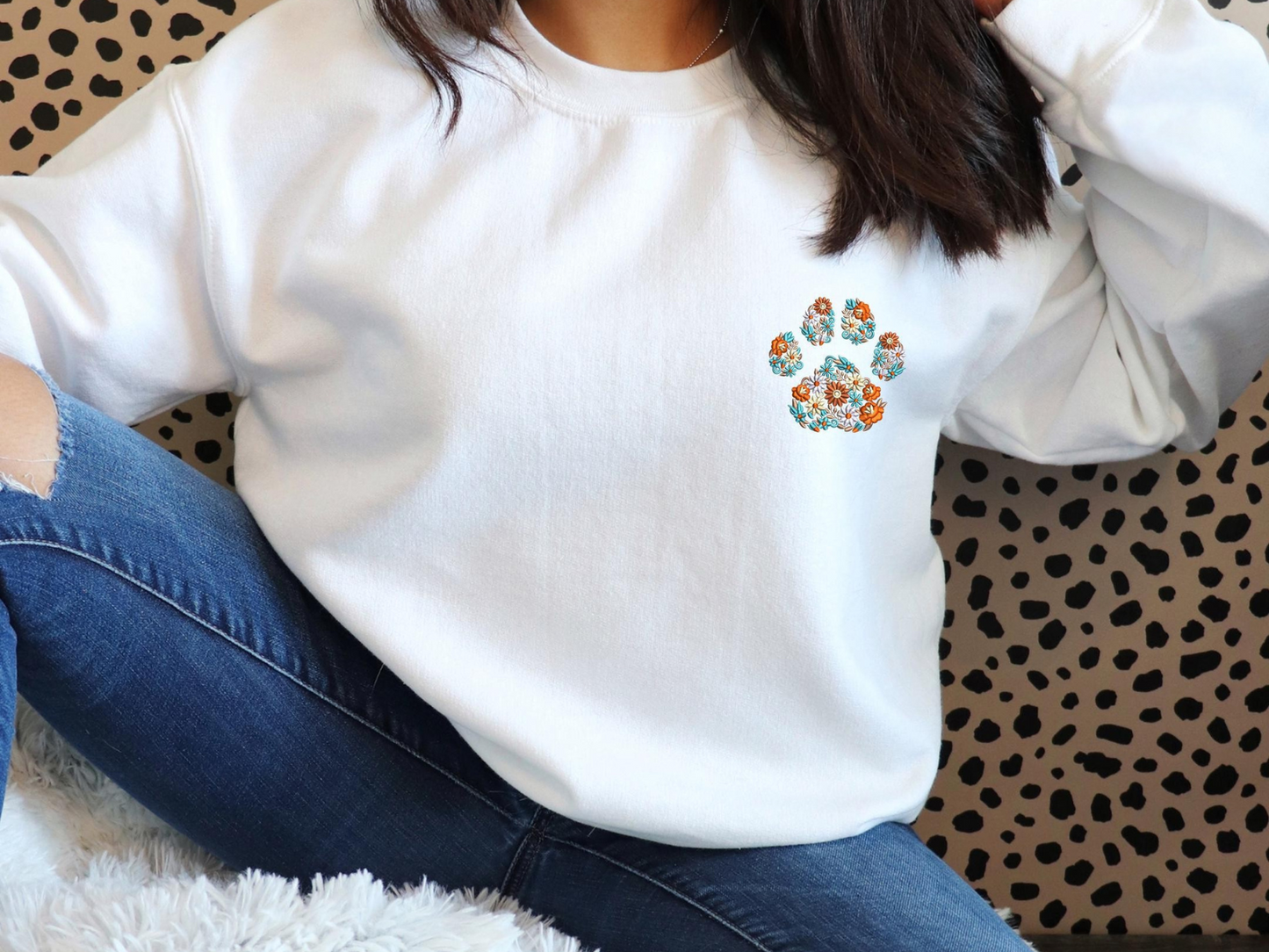 Floral Paw Sweater V3