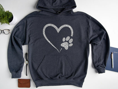 Glitter Dog Paw Hoodie