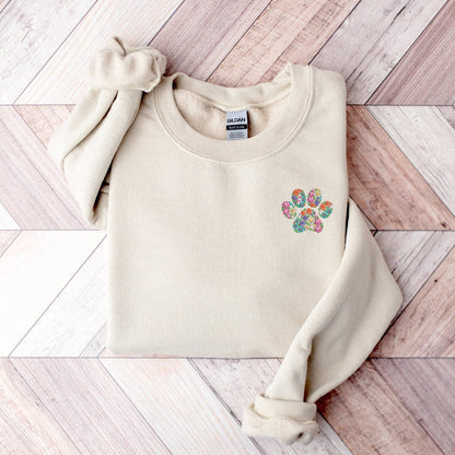 Floral Paw Sweater V2