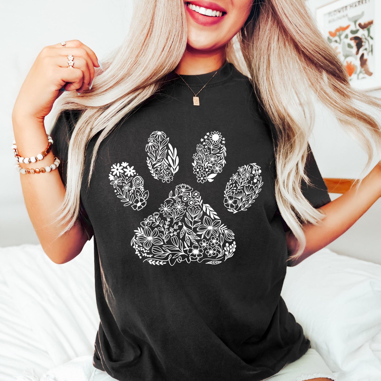 Floral Paw Sweater