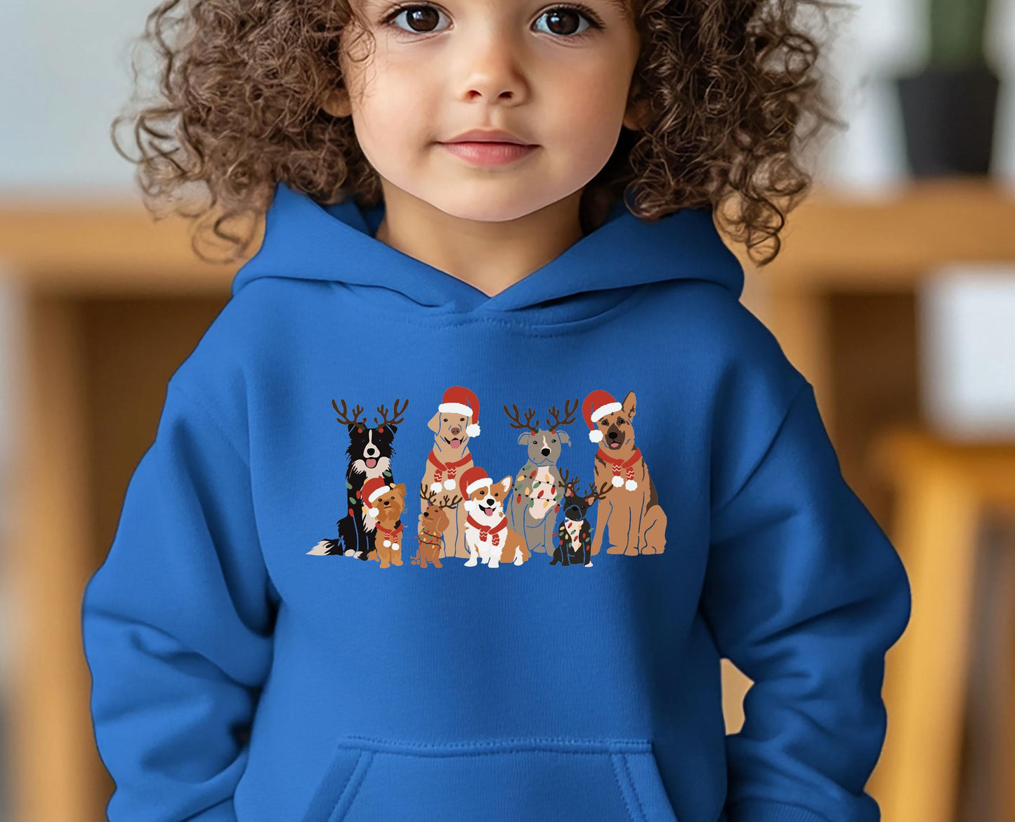 Kids Christmas Dog Hoodie