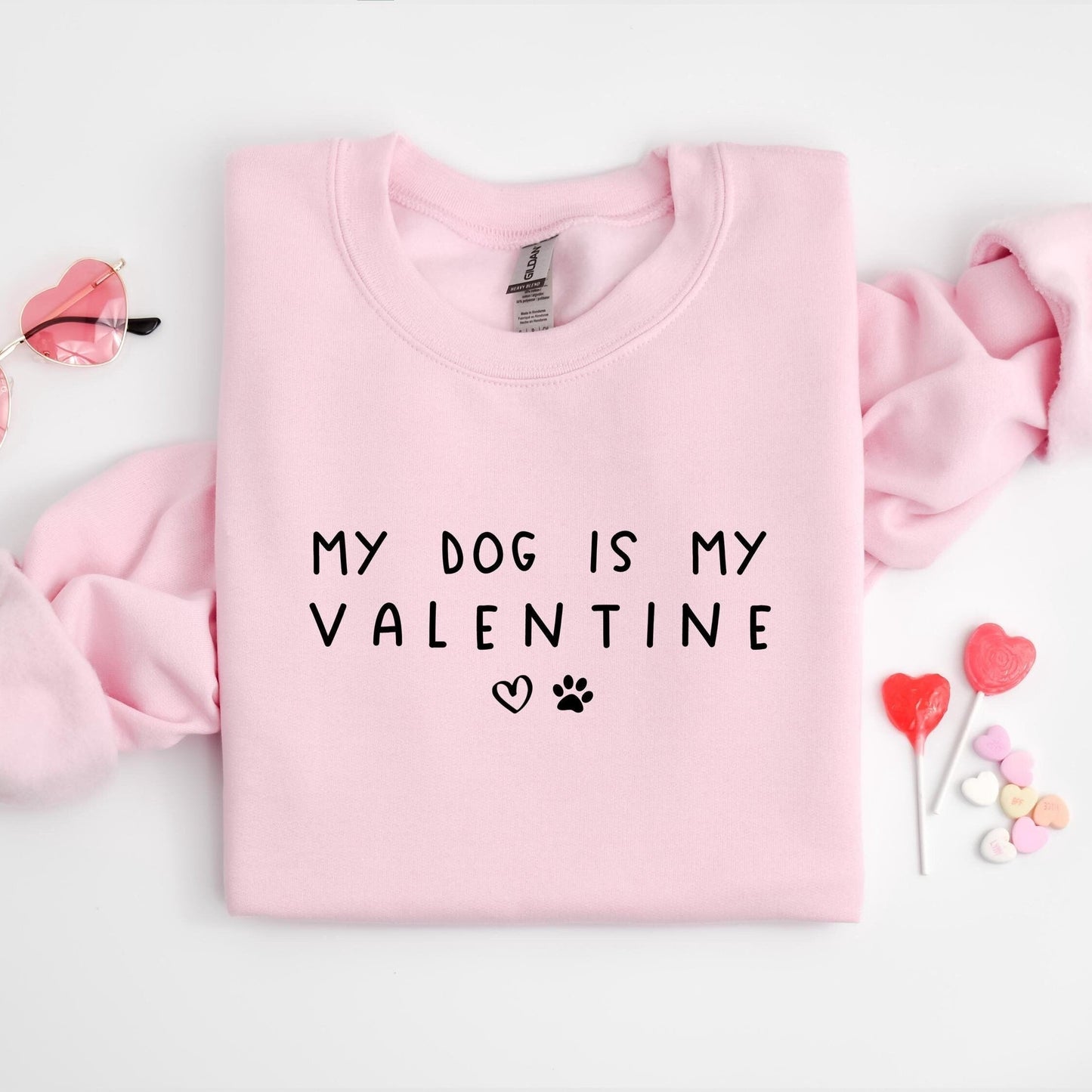 My Dog Is My Valentine Sweater V2