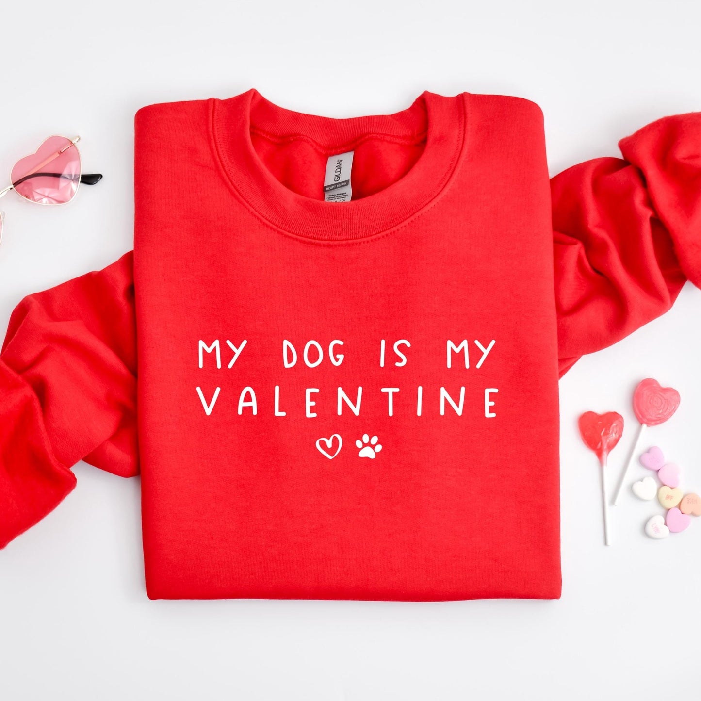 My Dog Is My Valentine Sweater V2